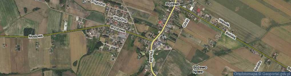 Zdjęcie satelitarne Brzozowa ul.